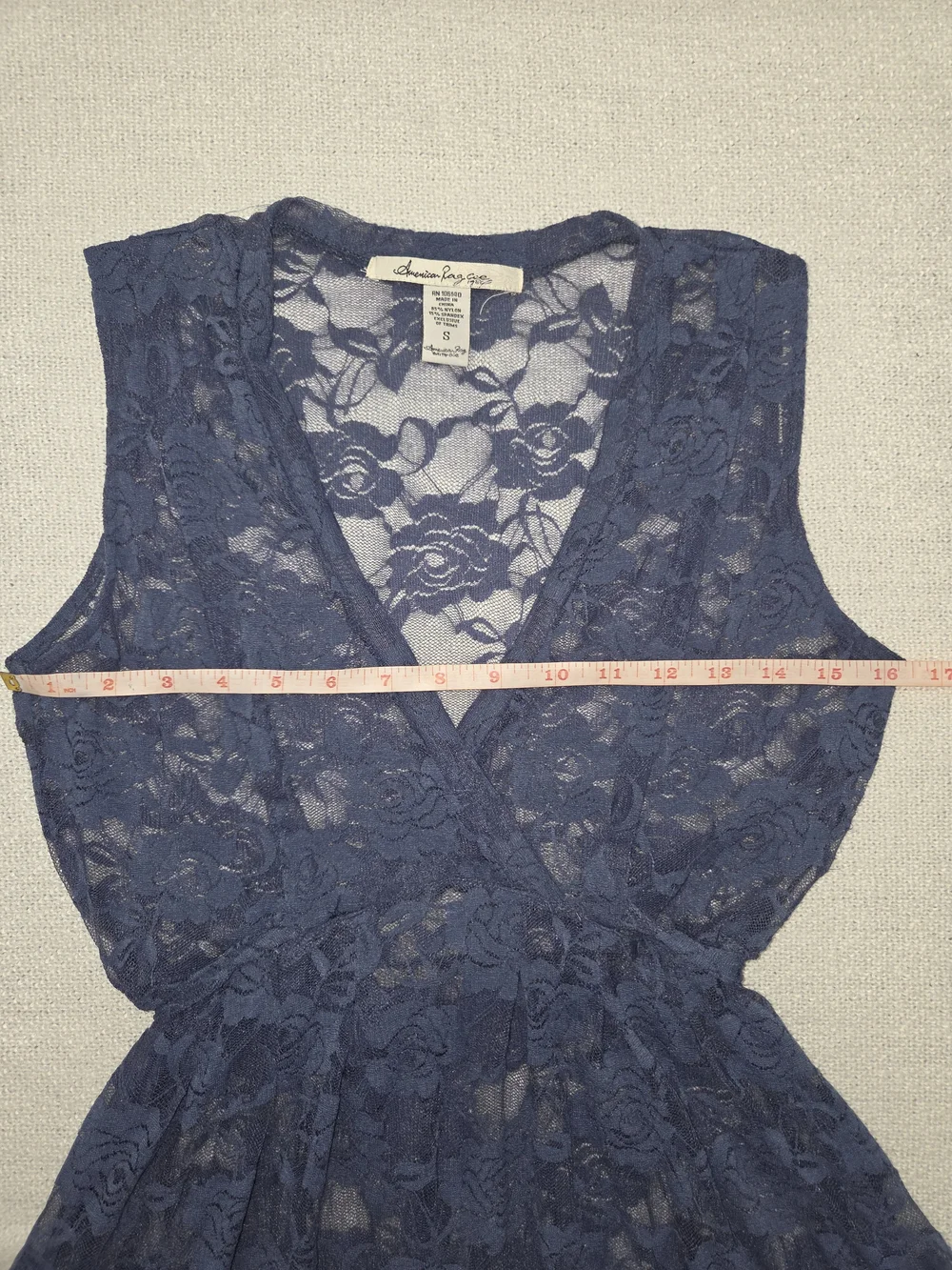 American Rag | Dresses | American Rag Dusty Blue Lace Midi Dress | Poshmark